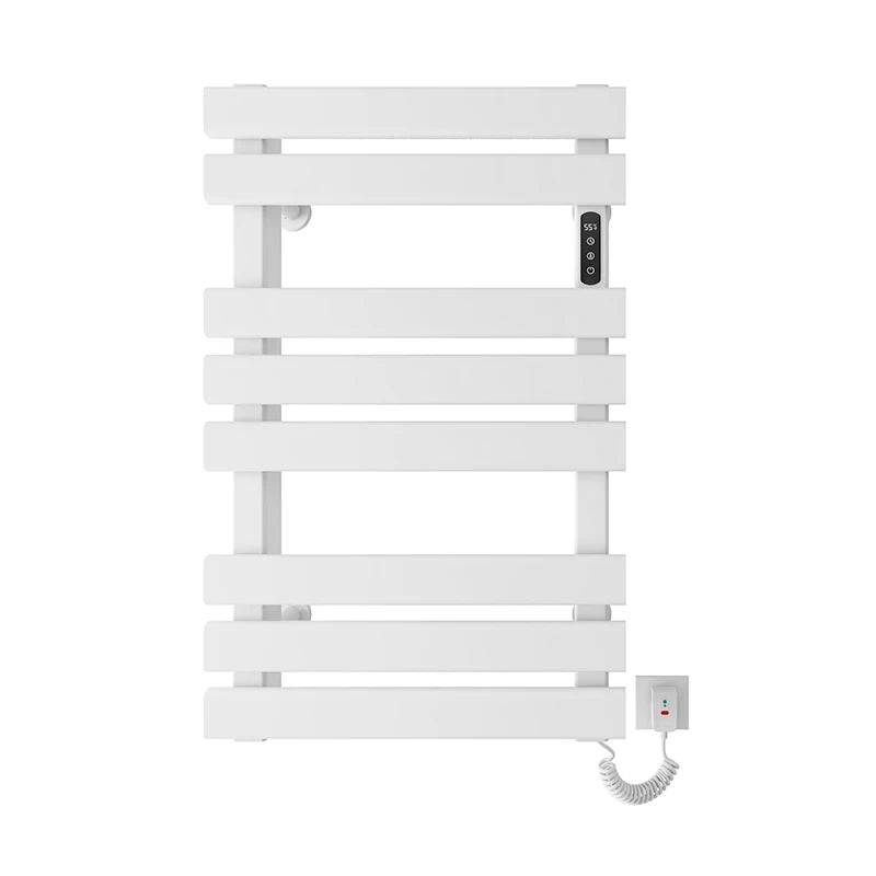 اكسسوارات الحمام، رف تدفئة وتجفيف المناشف، رف تسخين المناشف الكهربائي لاصق أسود