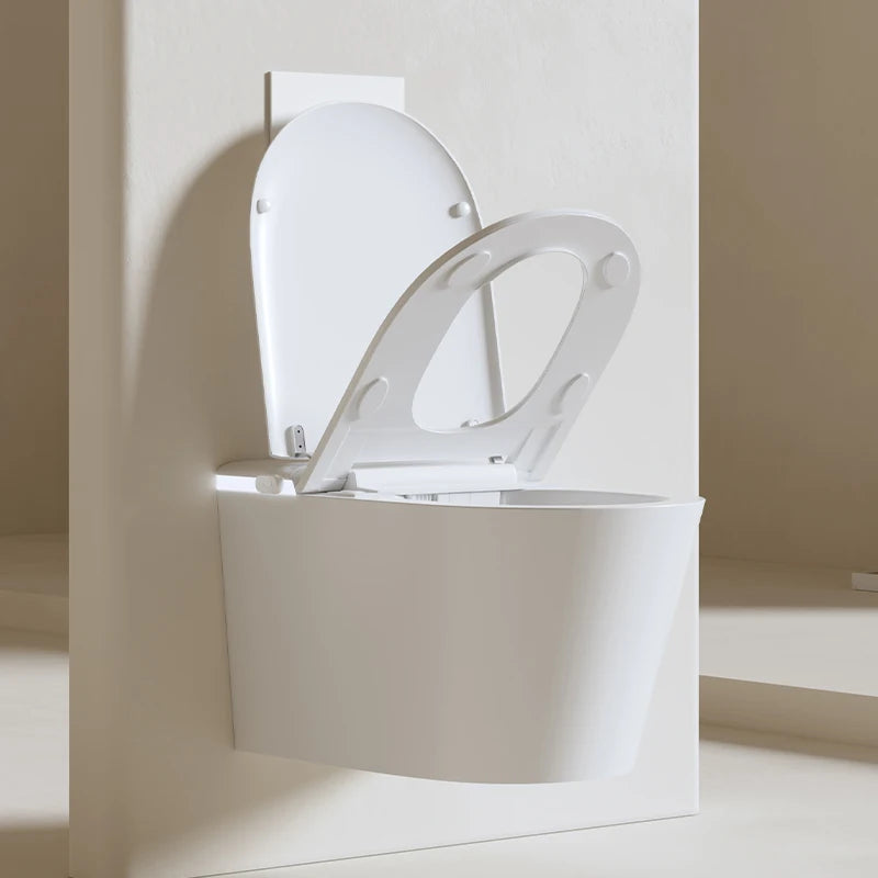 MUBI Suspended Smart Toilet Bidet with Seat Heating P-trap Intelligent Sensor Modern Design Wall Mounted Smart Toilet Bowl
