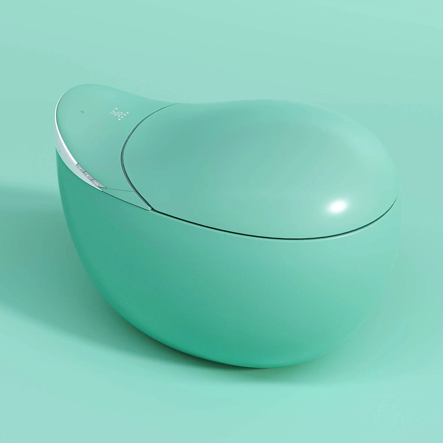 Whale Styling Design Automatic One Piece Smart Remote Control Seat Heating Elongated S-trap Bidet Seat Intelligent Toilet