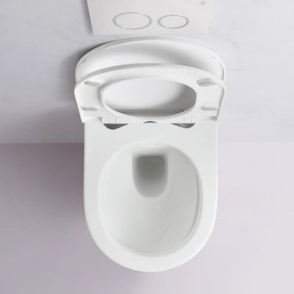 مرحاض سيراميك معلق على الحائط من الرخام مخصص، مرحاض WC بتدفق جاذبية، مرحاض معلق بدون حافة