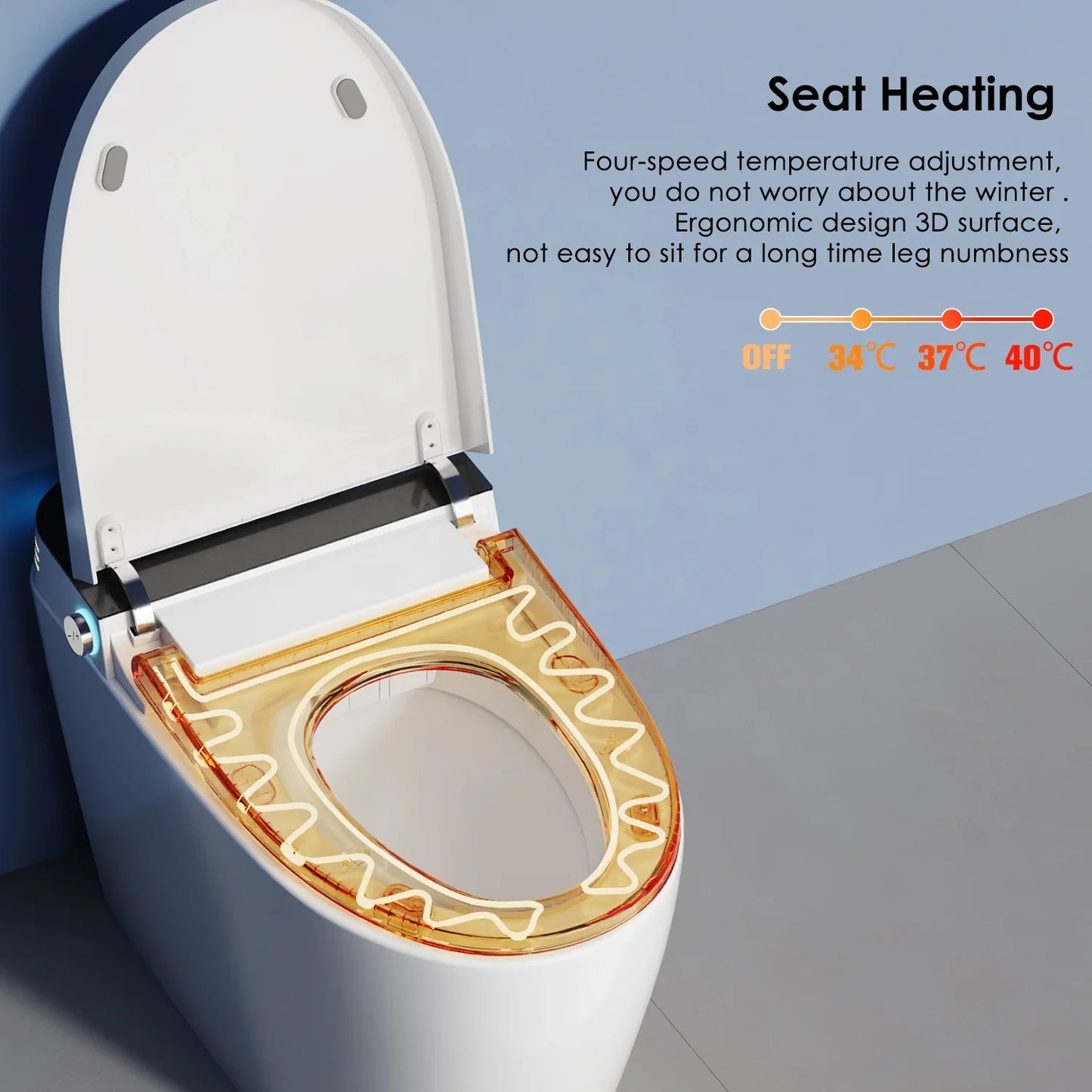 Simple Smart Toilet Sanitary Bidet Toilette Bowl Tankless Electric Automatic Wc Intelligent Toilet for Bathroom