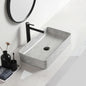 High Quality Bathroom Grey Rectangular Marbled Easy Clean Modern Ceramic Top Mounted Counter Top Sink Wash Basin