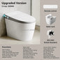 Electric Ceramic Elongated Bidet Smart Toilet with Remote Control Heated Seat Automatic Operation Floor Mounted Modern Design