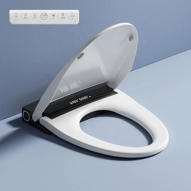 Smart Toilet Seat Ultra Slim Automatic Cover Electric Bidet Lid Soft Close Adaptable Intelligent Heated Wc Toilet Seat