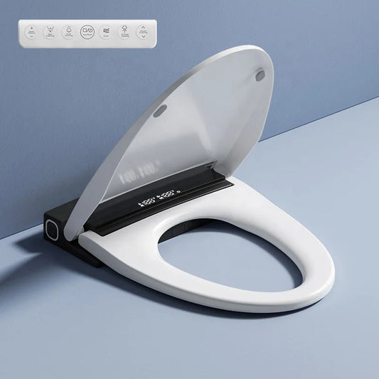 Smart Toilet Seat Ultra Slim Automatic Cover Electric Bidet Lid Soft Close Adaptable Intelligent Heated Wc Toilet Seat