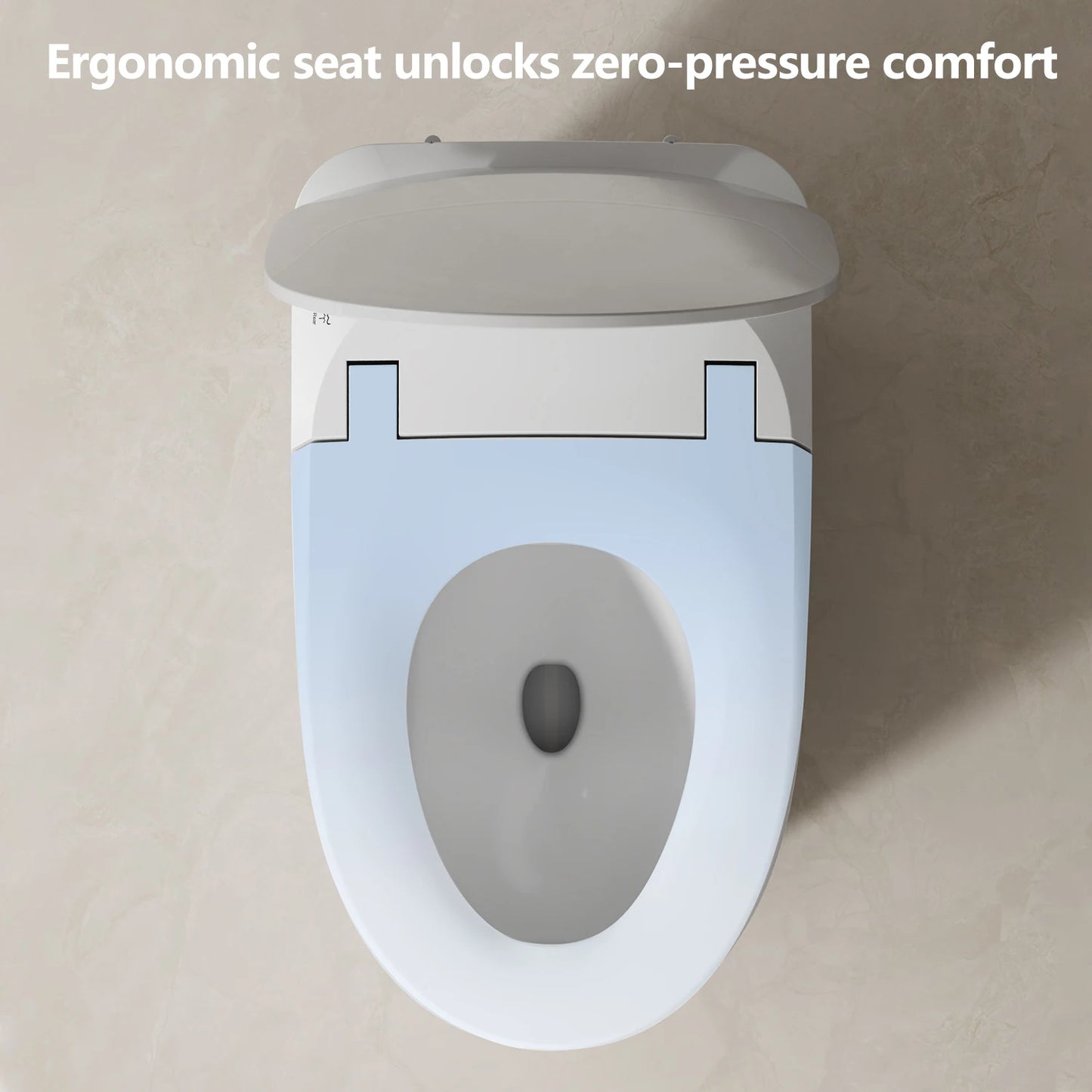 No Electricity Smart Toilet No Power Intelligent Toilet Bidet Bowl Bathroom Inodoros Toilette with Foot Kick Flush
