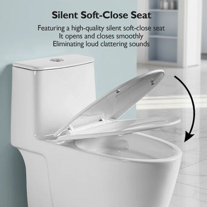 Modern Design Bathroom Porcelain Rimless Toilet One Piece Sanitary Ware Ceramic Toilet Bowl Floor Standing WC
