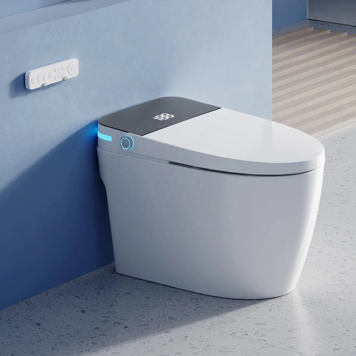 Foot Touch Flush Wc Intelligent Toilet Bidet Hotel Smart Toilet Inodoro Inteligente Bathroom Automatic Toilet Bowls