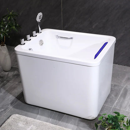 Wholesale Single Acrylic Deep Mini Bathtub Modern Bathroom Small Free Standing Bath Tub