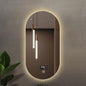 Modern Oval Intelligent Bathroom Anti Fog Wall Mounted Led Backlit or Front Light Vanity Smart Mirror with Light