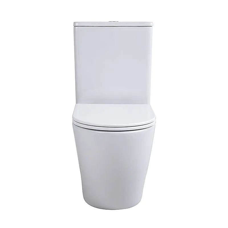 Rimless Cuvettes De WC Tornado Flush Modern Ceramic Toilet Bowl Commode Two Piece Toilet for Bathroom