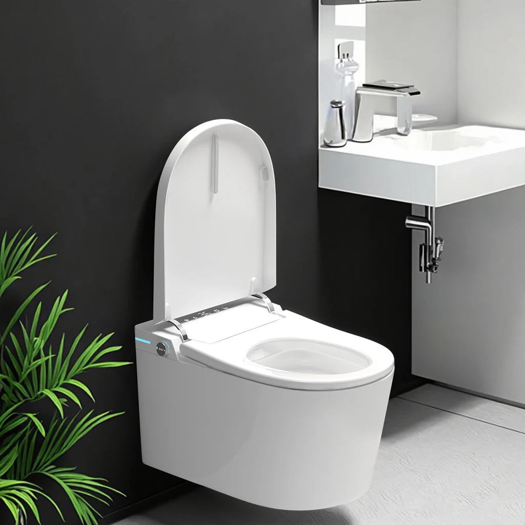 Concealed Cistern Wall Hang WC Toilet Bowl Bathroom Automatic Tankless Intelligent Wall Mounted Smart Toilet