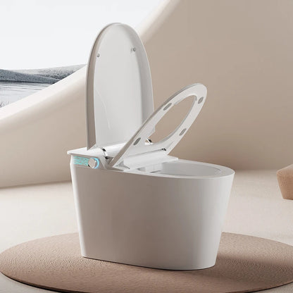 High End Floor Mounted Elongated Smart Toilet Remote Control Seat Heating Electric Sensor Automatic Toilet Intelligent Included