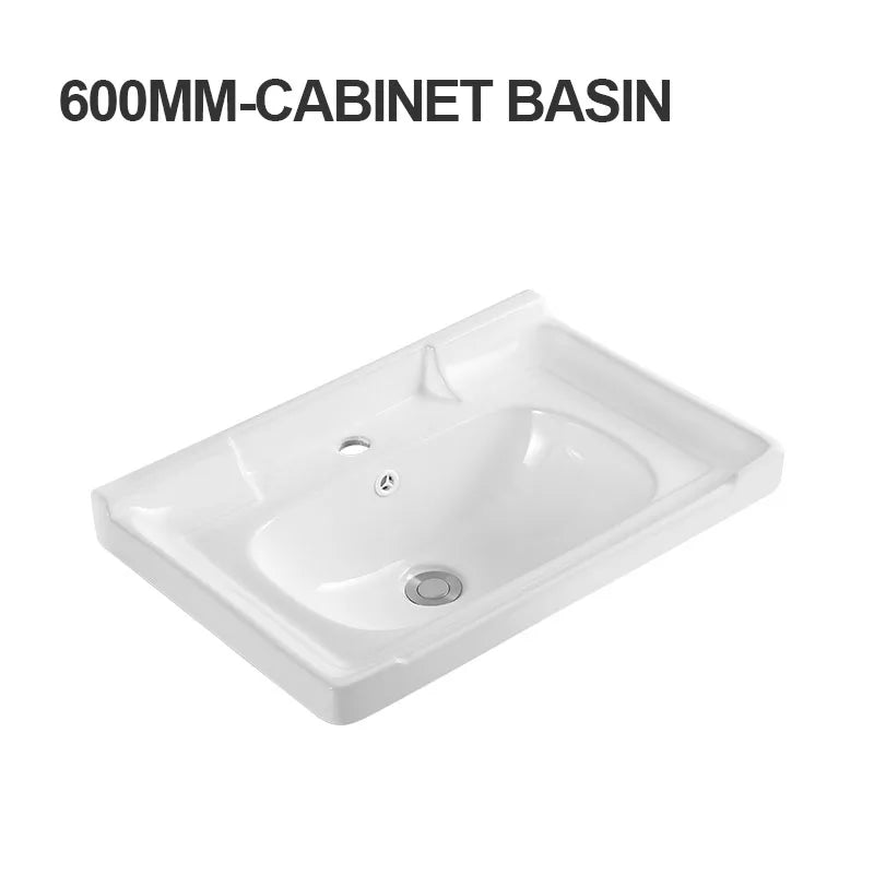 Modern Solid Surface Washbasin Bathroom Cabinet Vanity Basin Ceramic Table Top Lavatory Sink for Hotel Apartment Use 2-Year