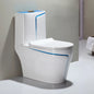 Modern Design One-Piece Ceramic Floor Mounted S-Trap Dual-Flush Toilet for Bathroom and Hotel Use