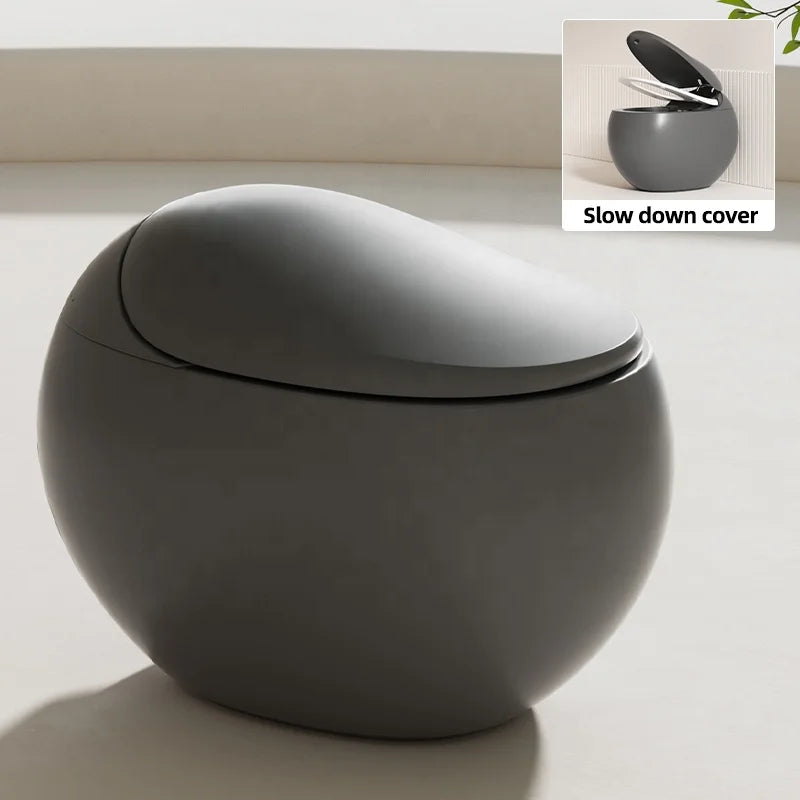 Automatic Sensor Flush Wc 3D Cleaning Bidet Electric One-piece Bathroom Grey Egg Smart Toilet Intelligente