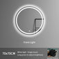 American Standard 700mm Frameless Round Bathroom LED Wall Mounted Smart Mirror Illuminated for Hotels