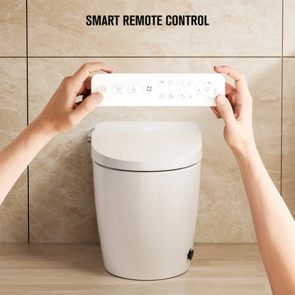 North American CUPC ETL Ceramic Floor Mounted Auto Sensor Intelligent Voice Control Bathroom One Piece Smart Toilet Commode