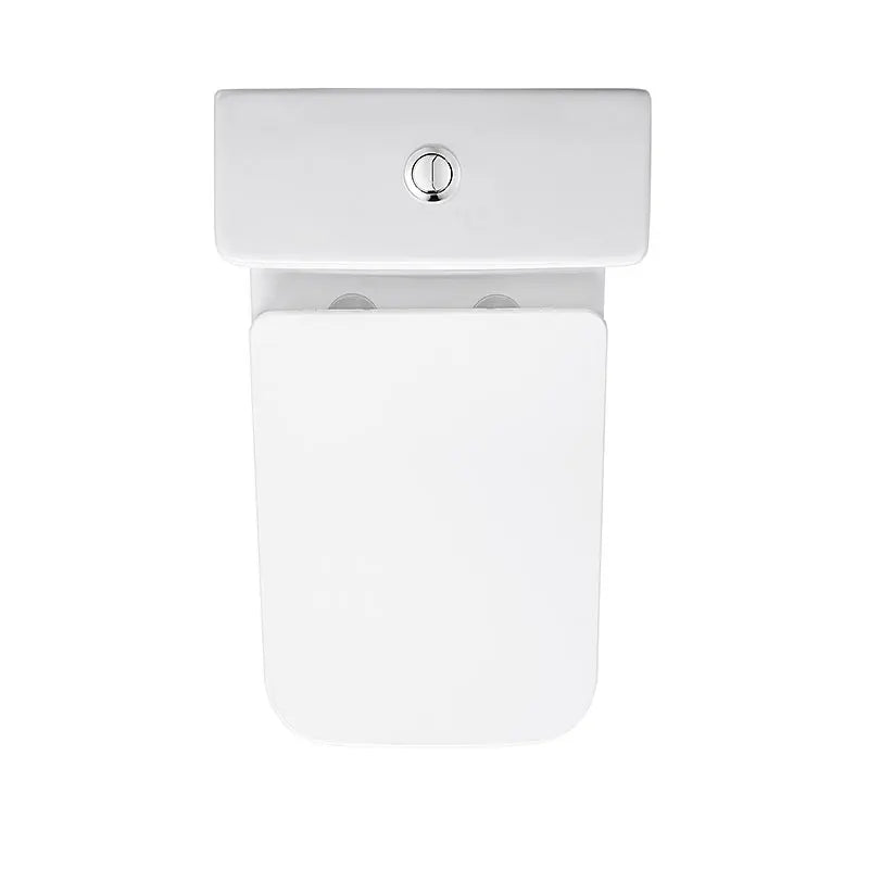 Short Projection Square Toilet Ceramic WC Height Back to Wall Floor Mounted Two Piece Toilet