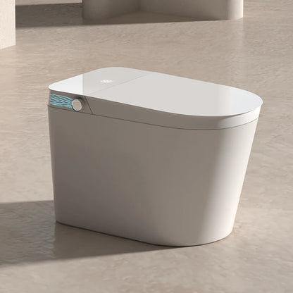 Hot Selling Floor Mounted Ceramic Smart Toilet Bowl Remote Control Heated Seat Air Drying Hotel Aroma Air Purification Function