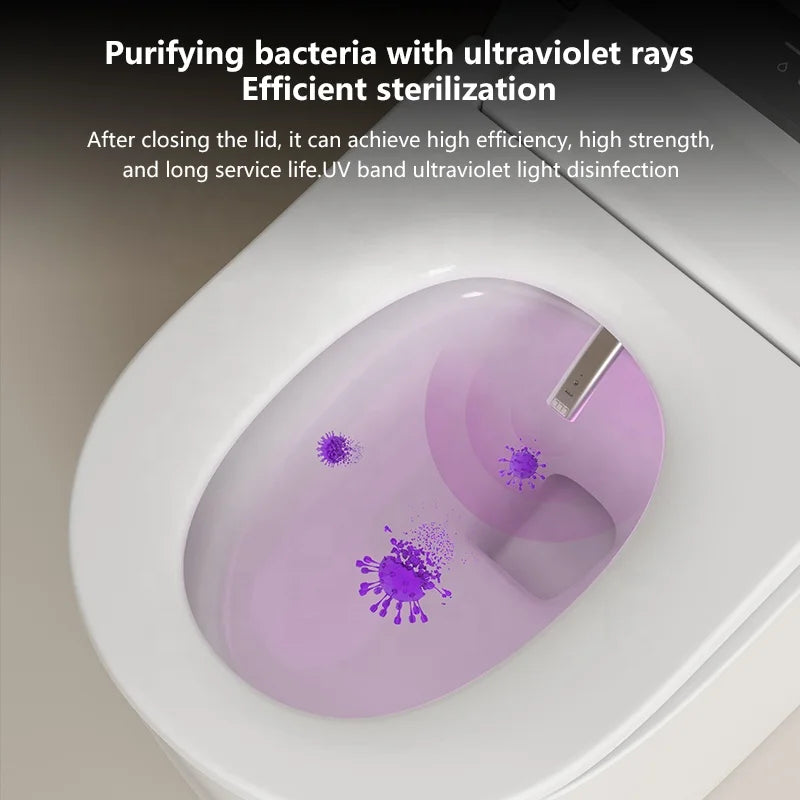 Luxury Intelligent Smart Toilet With Bidet Bathroom Automatic Water Spray UV Electric WC Toilet