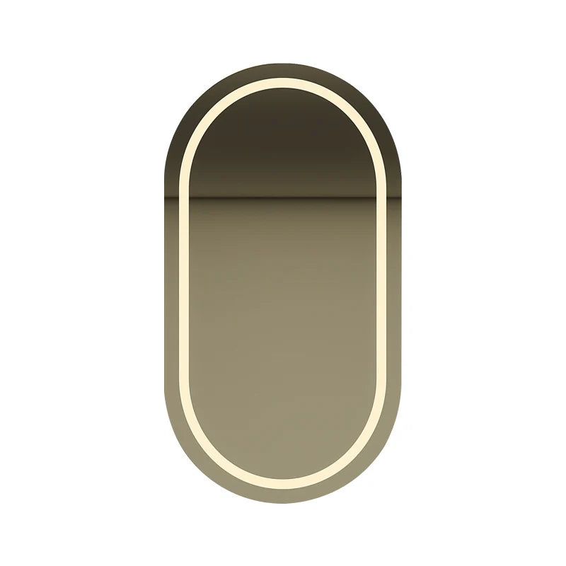 Modern Design Smart Wall Mirror Arch Shape with LED Illuminated Touch Control Moisture Proof for Home Apartment Villa Bathroom