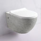 Modern Villa Suspended P Trap Ceramic Wall Hung Rimless Flushing Bidet Toilet Set with Concealed Tank