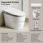 Electric Ceramic Elongated Bidet Smart Toilet with Remote Control Heated Seat Automatic Operation Floor Mounted Modern Design