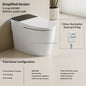 Simple Version Floor Mounted Smart Toilet with Bidet, S-Trap Drainage and Seat Heating