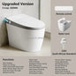 Electric Ceramic Elongated Bidet Smart Toilet with Remote Control Heated Seat Automatic Operation Floor Mounted Modern Design