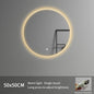 European Standard Modern Illuminated Adjustable LED Bath Round Mirror Hotel Wall-Mounted Smart Mirror