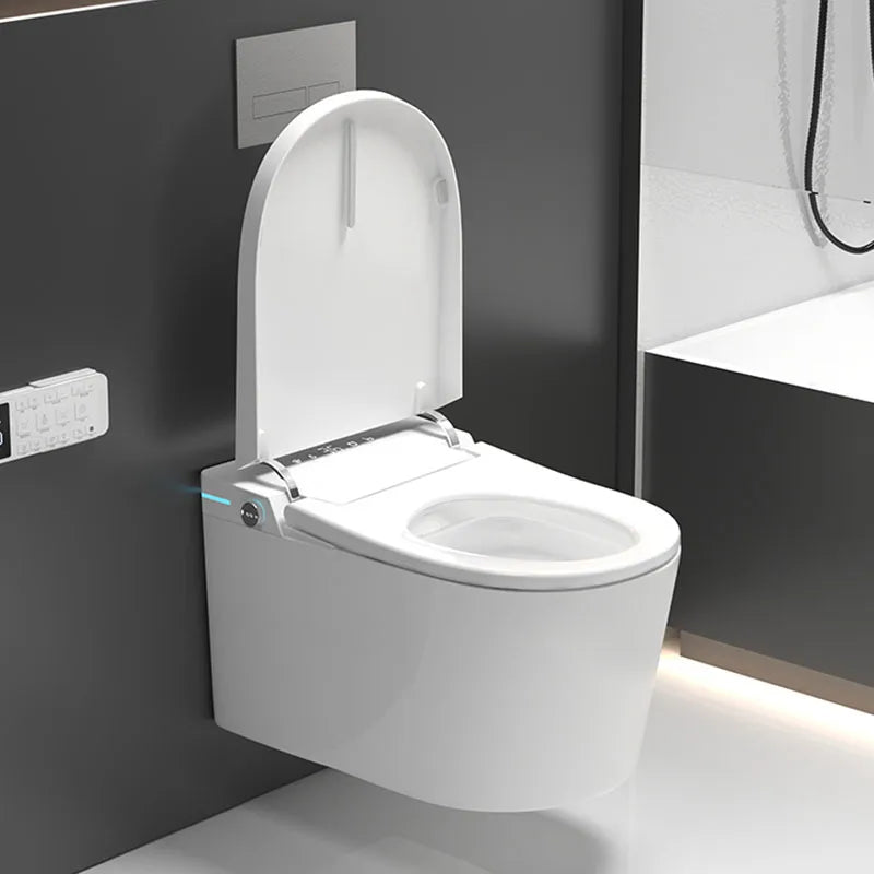 طقم حمام مرحاض معلق على الحائط ذكي عالي الجودة مع سيفون مخفي وخزان داخلي، مرحاض بدون خزان