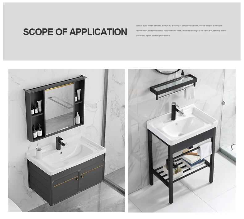 Modern Household Top Mount Rectangular Ceramic Sink for Hotel & Villa Washroom White Bathroom Hand Wash Basin