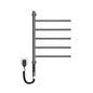 New Design Wall Rotating Towel Rack Heated Drying Bathroom Stainless Steel Grey Electric Towel Rack 5 Bars