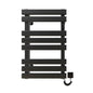 Bathroom Accessories Heater Drying Towel Rack Black Adhesive Electric Towel Warmer Rack