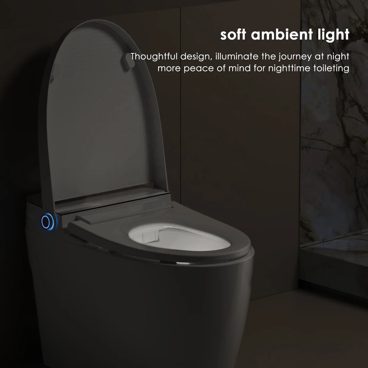 MUBI Simple Version Elongated S-trap Bathroom Smart Toilet Ceramic Sanitary WC Electric Automatic Intelligent Bidet