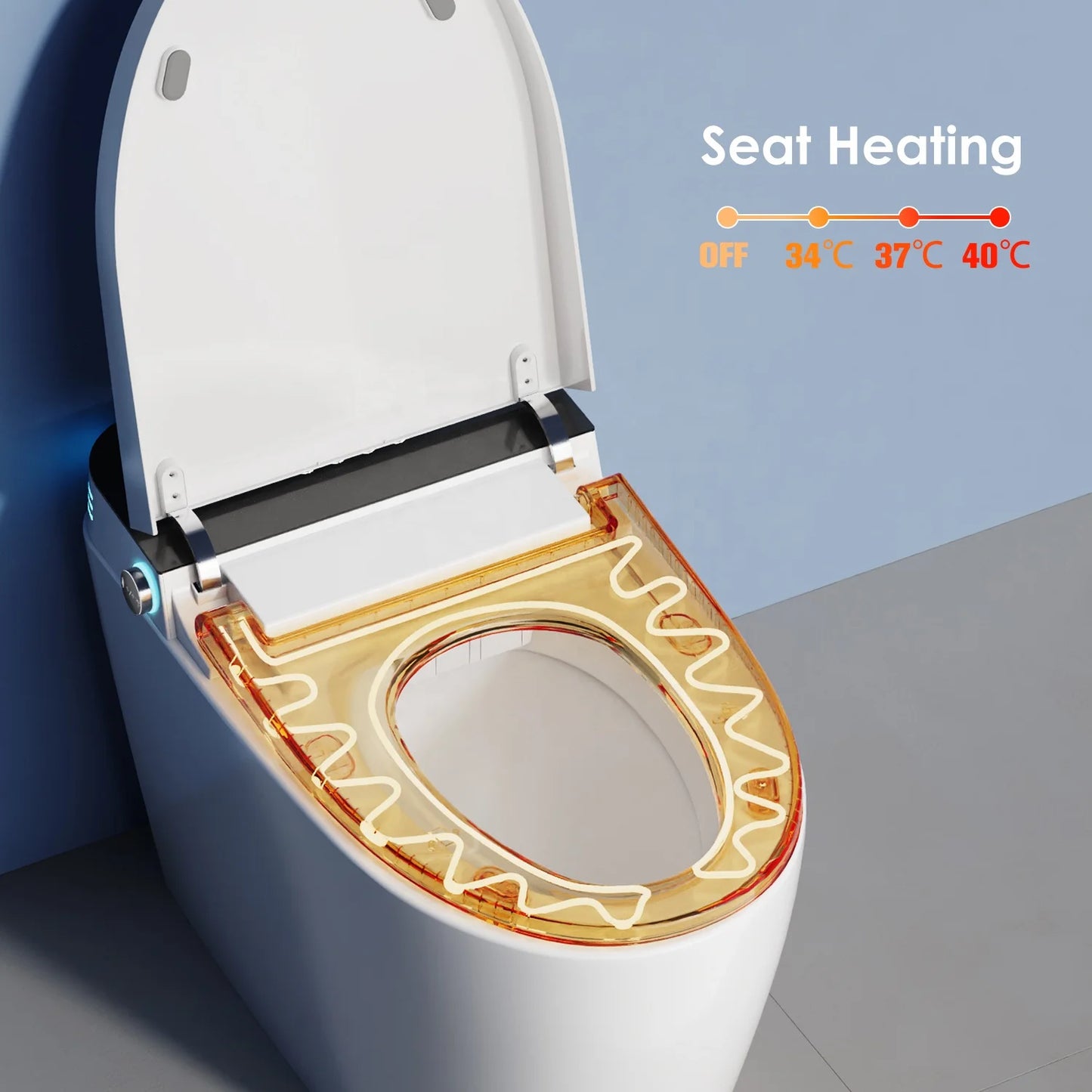 Smart Toilet UK Standards Plug Electric Toilette Intelligente Bidet Auto Flush Intelligent Toilet with Water Tank