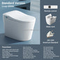 Smart One-Piece Electric Bidet Toilet with Heated Seat Night Light Wireless Remote Control, Modern Ceramic Toilet