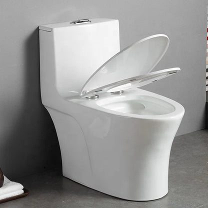 Modern Bathroom Flush Toilet Floor Mounted One Piece Sanitary Ware Ceramic Wc Toilet