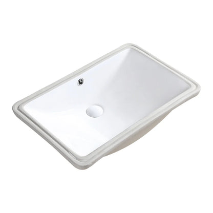Customized Rectangular Under Counter Bathroom Cabinet Vanity Basin Ceramic Undermount Wash Basin Sink