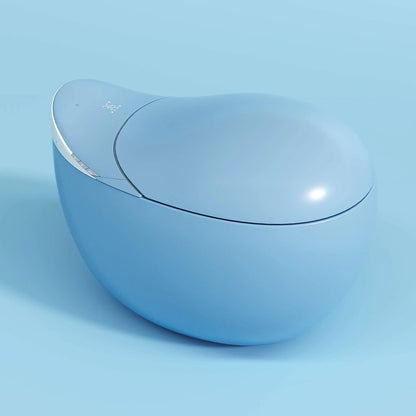Whale Styling Design Automatic One Piece Smart Remote Control Seat Heating Elongated S-trap Bidet Seat Intelligent Toilet