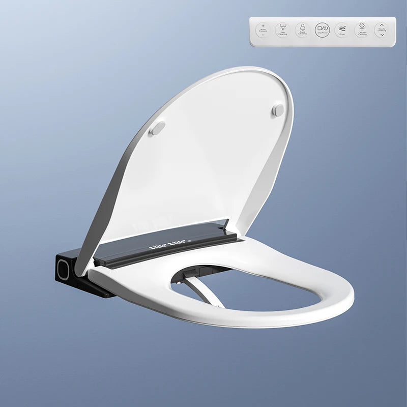 U-Shape Smart Toilet Seat Multifunction Automatic Heated Drying Intelligent Bidet Cover with Remote Control