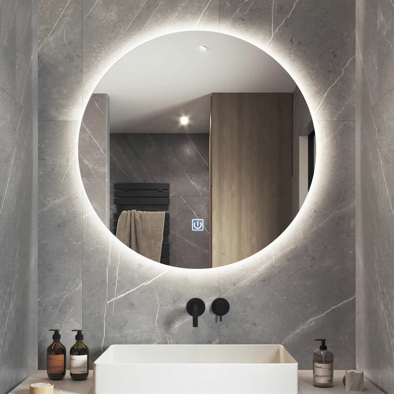 Modern Illuminated Touch Switch Smart Mirror LED Lighting MUBI Brand 3-Year Warranty Eco-Friendly for Bathroom Hotel Apartment