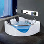 Multifunctional Spa Acrylic Bath Tub 2 People Jaccuzi Glass Whirlpool Massage Corner Bathtub