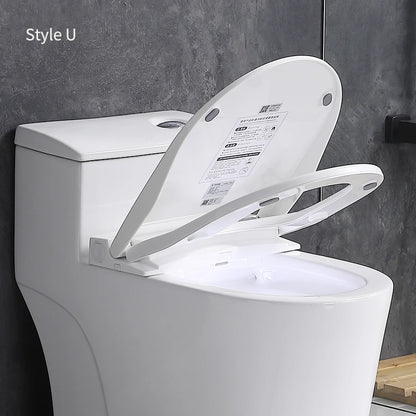 V Shape Smart Toilet Lid Auto Spray Heated Electric Bidet Cover With Remote Ultra Slim Smart Toilet Seat