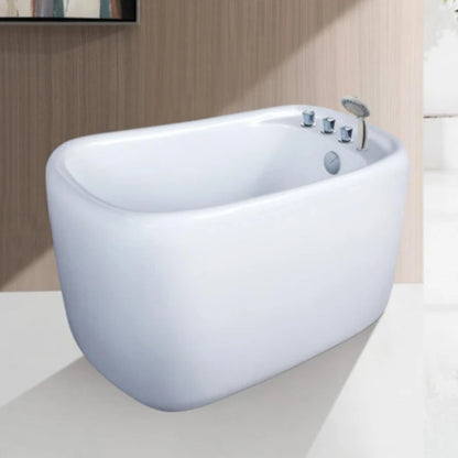 Wholesale Single Acrylic Deep Mini Bathtub Modern Bathroom Small Free Standing Bath Tub