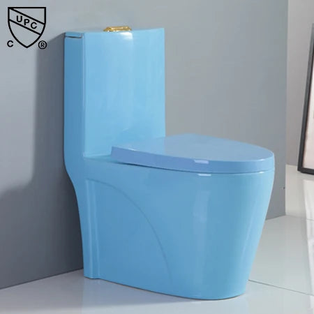 Hot Selling Hotel Modern One Piece Ceramic Black Toilet Floor Mounted Dual Flush S-trap