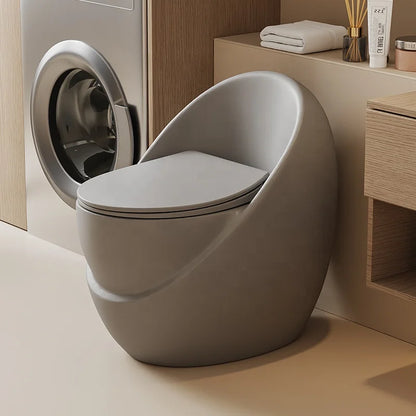 Popular One Piece Dual-Flush S-trap Soft Close Seat Modern Elongated Colored Square Toilet Matte Black Bathroom Floor Mounted