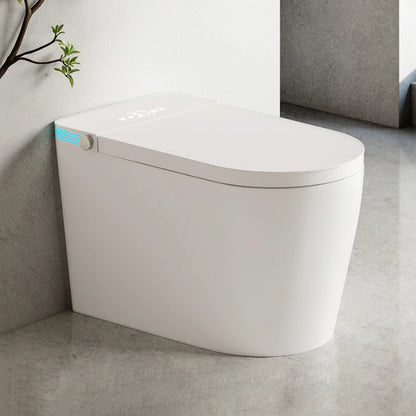 High Quality Electric Smart Toilet Ceramic WC Bathroom Elongated Bowl Floor Mounted Automatic Flush Toilet Bidet Remote Function