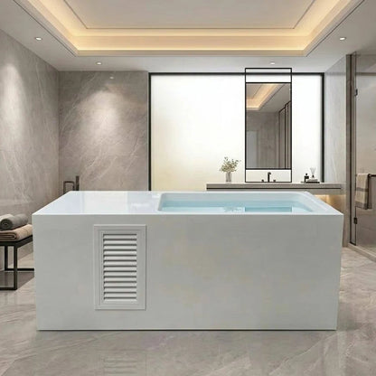 Grey White Texture Acrylic Cold Plunge Freestanding Integrated 1.5HP Cooling Chiller Machine All in One Ice Bathtub